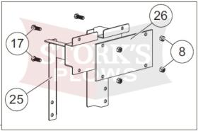 75916 Fisher Western 2" Receiver Hitch Adapter 900 Salt Spreader