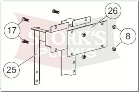 75916 Fisher Western 2" Receiver Hitch Adapter 900 Salt Spreader 