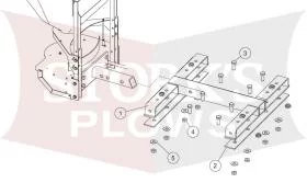 75922 Utility bed mount 2" Receiver Hitch Spreader Mount Any Brand 