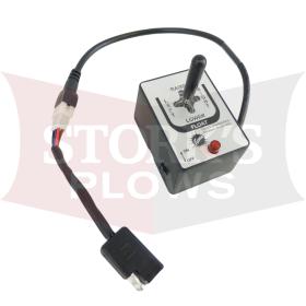 Fisher Straight Blade Joystick Control 6 Pin Black Rubber Plug 7736 Conventional Electric