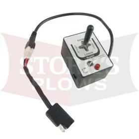 Fisher Straight Blade Joystick Control 6 Pin Black Rubber Plug 7736 Conventional Electric