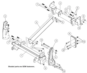 77801 Fisher Plow Mount Mack MD6 Truck 