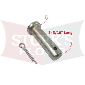 7904k Fisher / 50674 Western Clevis Pin 1"x3-5/16" A Frame to Lift Frame