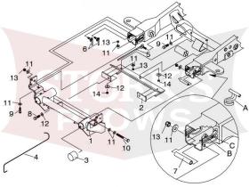 81017 Diamond Pull-Away Tube Mount 99-02 Chevy GMC 1500 Truck