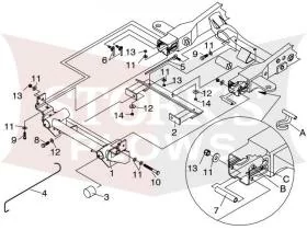 81017 Diamond Pull-Away Tube Mount 99-02 Chevy GMC 1500 Truck