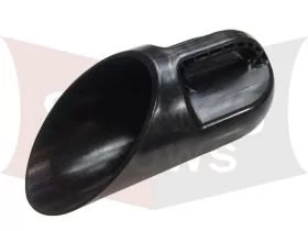 83879 Western Fisher Black Handheld Salt Scoop / Scooper