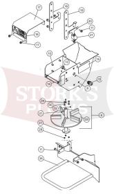 83890 Complete Chute Spinner Drive Assembly .35 .7 Cubic Yard Spreader Western Fisher SnowEx