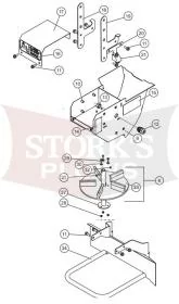 83890 Complete Chute Spinner Drive Assembly .35 .7 Cubic Yard  Spreader  Western Fisher SnowEx