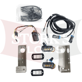 85485 LED Strobe Light & Bracket Kit .7 & .35 Western Marauder Fisher Tempest SnowEx Renegade