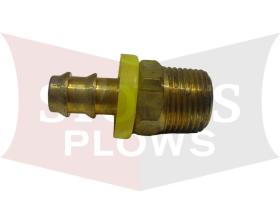 875250166 Diamond 3/8 NPT Hose Quill Barb to 3/8" Rubber Hose Belt Drive Fluid Tank 