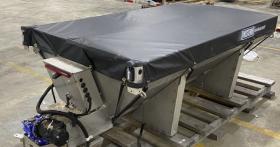 93518 1.5 Yard 7' Spreader Tarp Cover Western Marauder Stainless Steel
