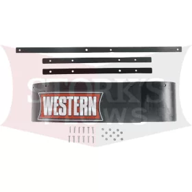 94080 Western Pro-Plow 3 Snowplow Blade 8' Rubber Snow Deflector Kit