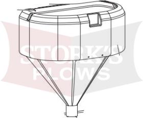 95327 New Hopper Assembly, Red w/Throat Liner Western Low-Profile Spreader Tailgate 500 95328