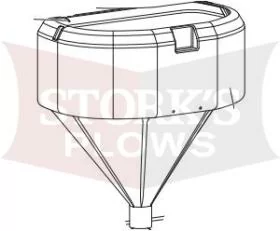 95327 New Hopper Assembly, Red w/Throat Liner Western Low-Profile Spreader Tailgate 500 95328
