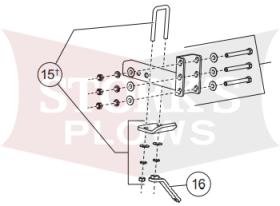 95336 Parts Kit For Western/Fisher 500 Spreader Tailgate 