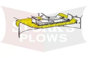 96090 Bottom Plate For Western/Fisher 2500 (early version) Salt Spreader Tailgate 