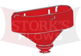 96144 Red Hopper Assembly For Western 2500 Salt Spreader Tailgate