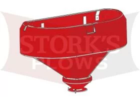 96144 Red Hopper Assembly For Western 2500 Salt Spreader Tailgate