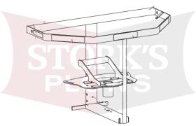 96420 Main Frame For Western/Fisher 2500 Salt Spreader Tailgate 96051-2