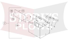 99139 Western Striker / Fisher Steel-Caster Salt Spreader Chute Middle Section Stainless Steel