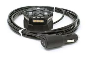 CLASS 1 Micro Beacon Magnetic Amber Strobe Light 12' Cigarette Lighter Plug Cord AIG008-B112AM3