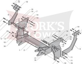 B30055 blizzard plow mount for suburban