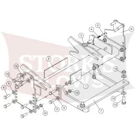B30080 88-2000 Chevy GMC 1500 Tahoe Yukon Suburban Blizzard Power Hitch Truck Plow Mount 760LT