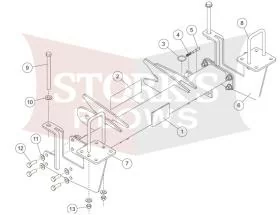 Blizzard plow mount b30174