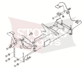B32085 1997-2006 Jeep Wrangler TJ Blizzard Power Hitch Plow Mount 680LT 720LT