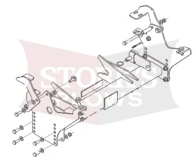 B32085 1997-2006 Jeep Wrangler TJ Blizzard Power Hitch Plow Mount 680LT 720LT