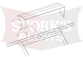 B81041 Blizzard Airfoil 700LT, 760LT Blade Mounted Air Deflector