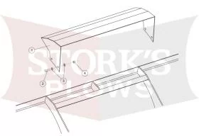 B81041 Blizzard Airfoil 700LT, 760LT Blade Mounted Air Deflector