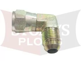 B60006 Blizzard 9/16-18 90° Swivel Elbow Hydraulic Adapter Flared Hose Fitting 60006