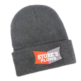 Grey Stork's Plows Knitted Beanie Hat Winter