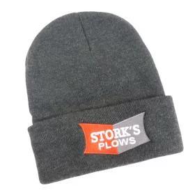 Grey Stork's Plows Knitted Beanie Hat Winter