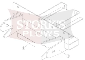 B35123 blizzard power hitch mount