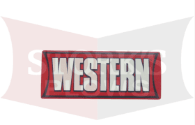Western Logo Back of Blade Decal Sticker Kit 44451
