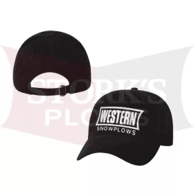 Black Western Straight Blade Hat Baseball Cap  Snow plow 