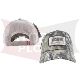 Western Lo Pro Camo Trucker Hat Baseball Cap Snowplow