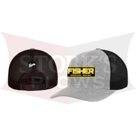 Fisher Trucker Hat Gray/Black Baseball cap  Snow plow 