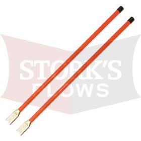 Aftermarket Orange 28" Snow Plow Blade Guide Markers 2 Bolt