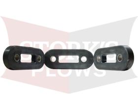 Set of 3 Aftermarket 27351 Western Fisher Elastomeric Rubber Trip Spring Suburbanite Homesteader Plow