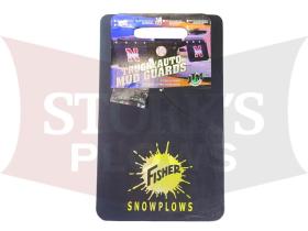 Vintage Fisher SnowPlows Mud Flaps Rare History Truck / Auto Mudguards