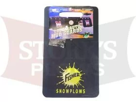 Vintage Fisher SnowPlows Mud Flaps Rare History Truck / Auto Mudguards