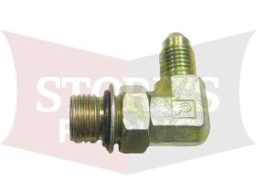 B60287 Blizzard Hydraulic Adapter 7/16-20 x 9/16-18 Adjustable Elbow 90° 60287