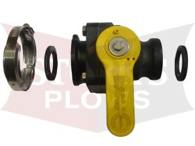 76145 SnowEx LiquiMaxx Brine Pump Ball Valve Kit 2" Flange Quick-Disconnect QDC