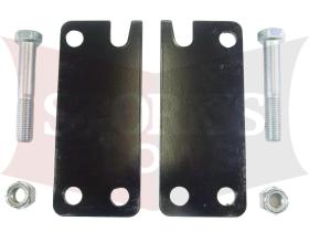 69620 2" Drop Brackets Western HTS Height Adjustment Plate Mount Adapter Kit 