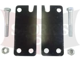 69620 2" Drop Brackets Western HTS Height Adjustment Plate Mount Adapter Kit 