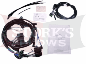 73973-1 2017-2019 Ford Superduty Headlight Harness 11 Pin Quad H13 Lights 3 Port Kit Truck Side Light Adapter Western Fisher SnowEx Blizzard