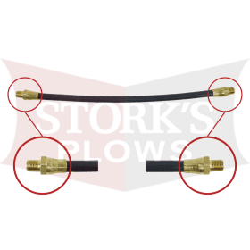 HYD01695 Boss Hydraulic Lift Hose 1/4 x 15-1/2, 1/4MP x 1/4MP